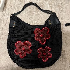 Flower crotchet bag